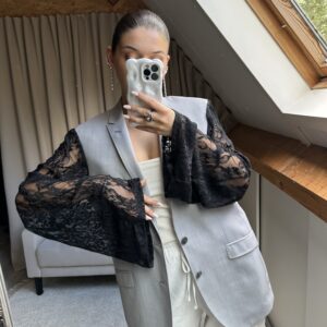 Noire Lace Blazer - M