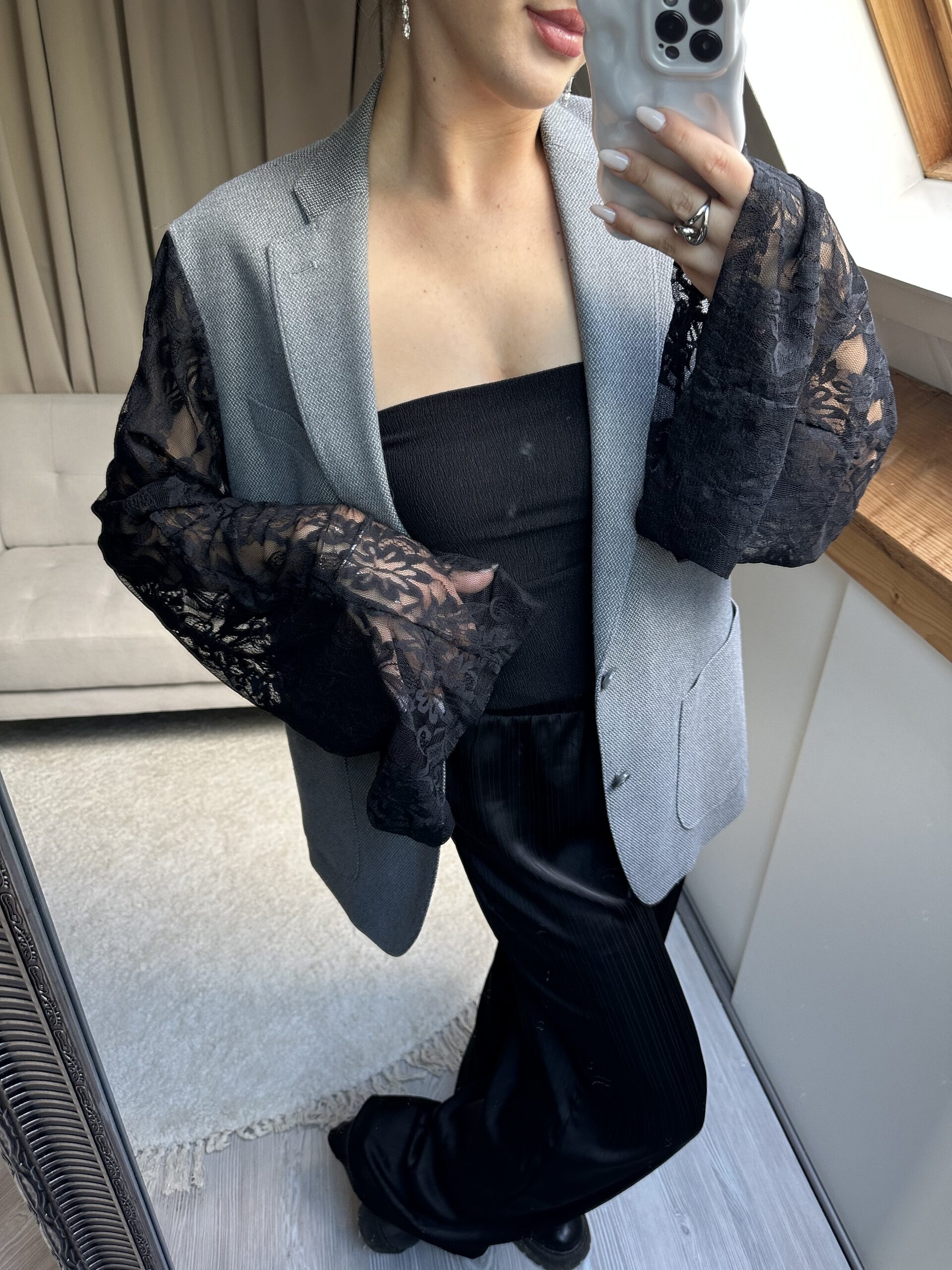Midnight Lace Blazer - M - Afbeelding 2