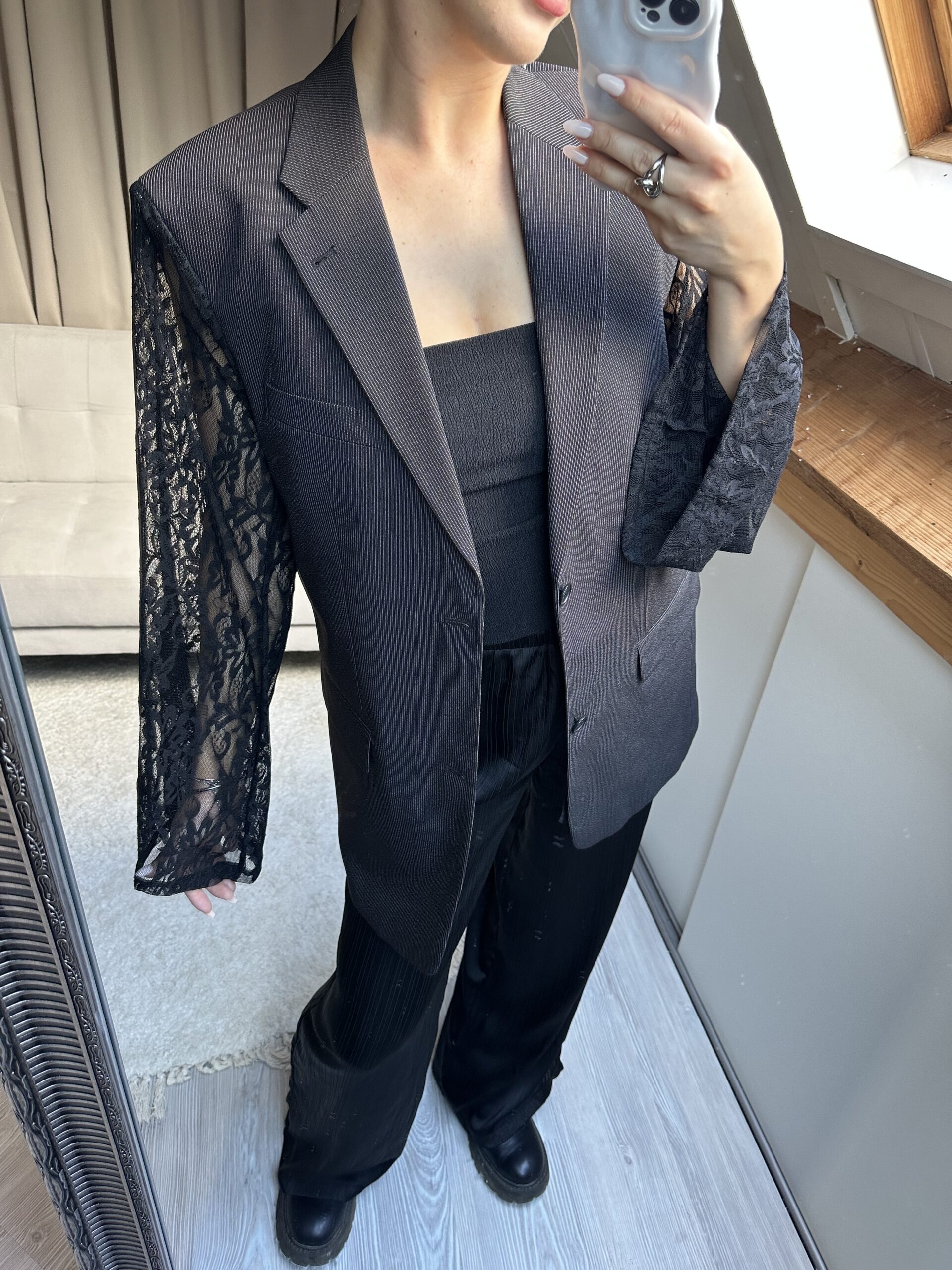 Noir Veil Blazer - M/L - Afbeelding 2