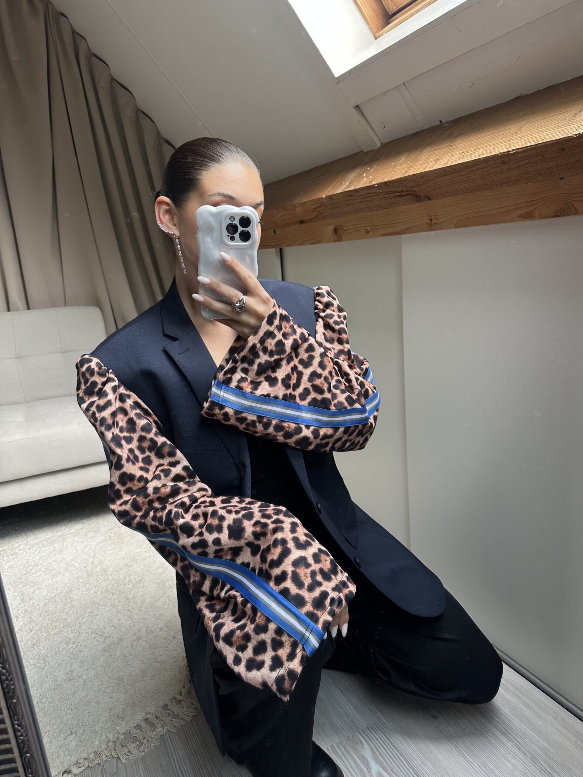 Riviera Panther Oversized Blazer - L - Afbeelding 2